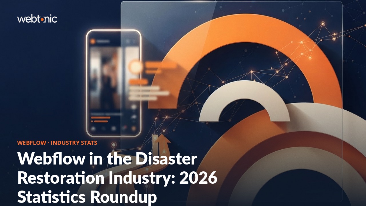 Webflow in the Disaster Restoration Industry: 2026 Statistics Roundup — Web Tonic blog thumbnail