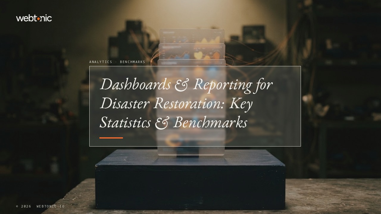 Dashboards & Reporting for Disaster Restoration: Key Statistics & Benchmarks — Web Tonic blog thumbnail