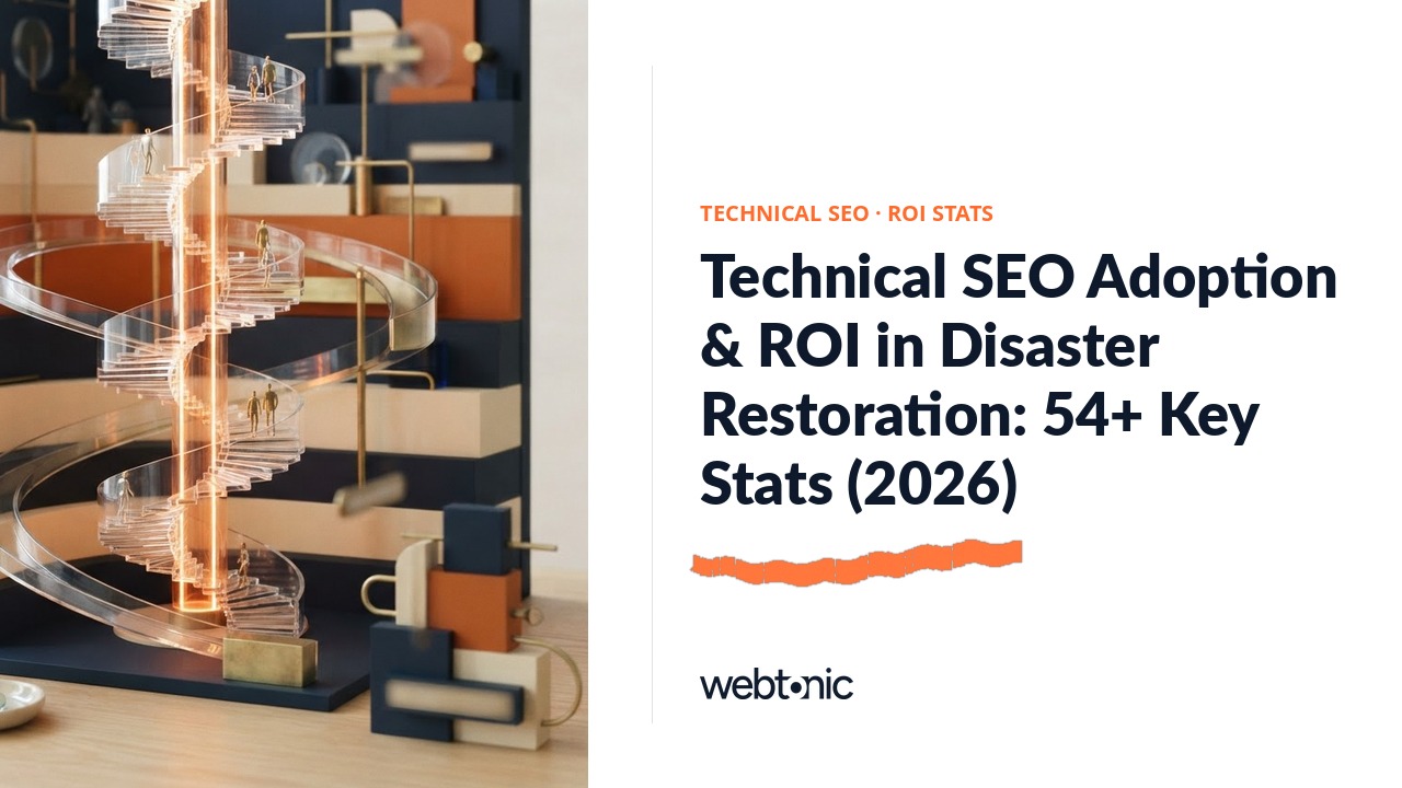 Technical SEO Adoption & ROI in Disaster Restoration: 54+ Key Stats (2026) — Web Tonic blog thumbnail