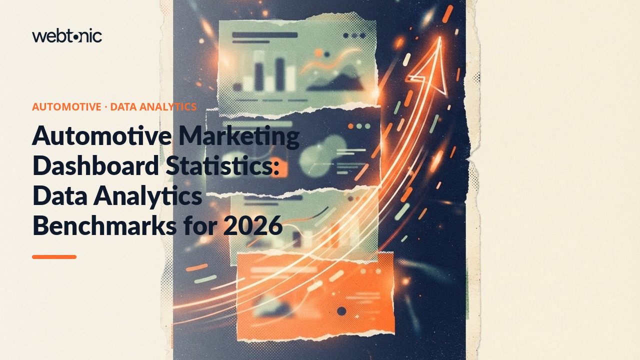 Automotive Marketing Dashboard Statistics: Data Analytics Benchmarks for 2026 — Web Tonic blog thumbnail