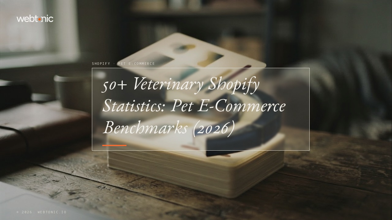 50+ Veterinary Shopify Statistics: Pet E-Commerce Benchmarks (2026) — Web Tonic blog thumbnail