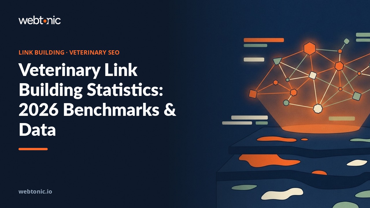 Veterinary Link Building Statistics: 2026 Benchmarks & Data — Web Tonic blog thumbnail