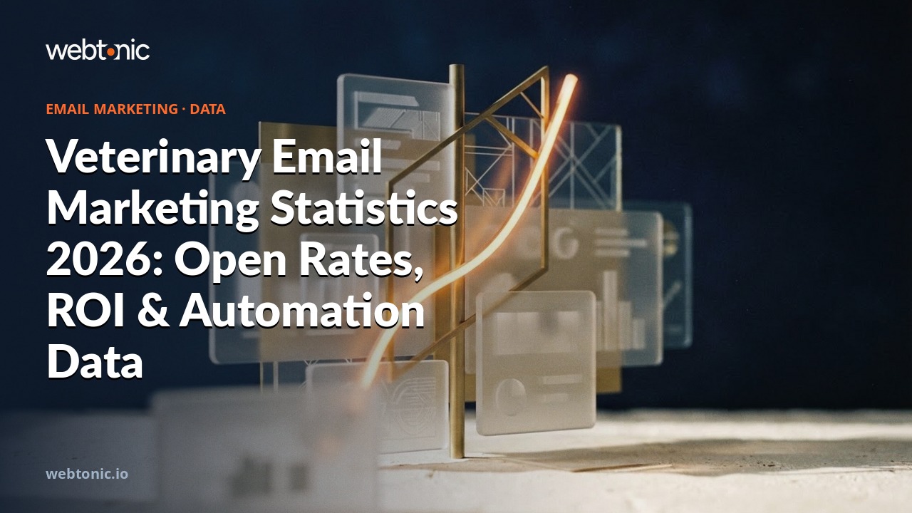 Veterinary Email Marketing Statistics 2026: Open Rates, ROI & Automation Data — Web Tonic blog thumbnail