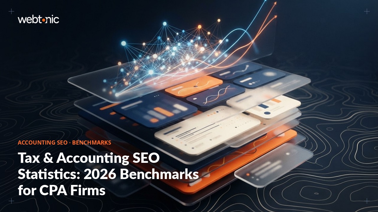 Tax & Accounting SEO Statistics: 2026 Benchmarks for CPA Firms — Web Tonic blog thumbnail