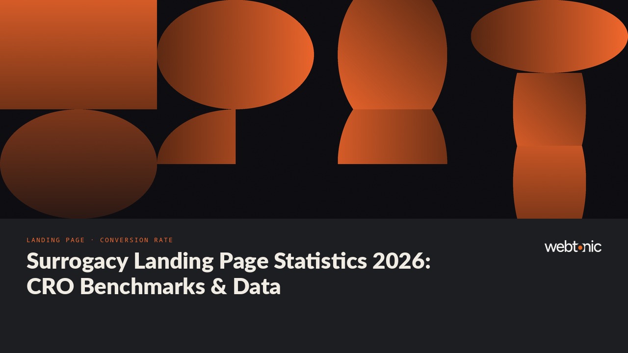 Surrogacy Landing Page Statistics 2026: CRO Benchmarks & Data — Web Tonic blog thumbnail