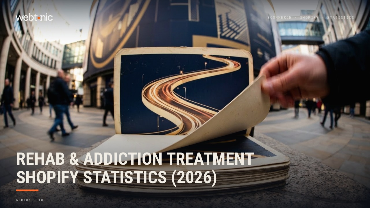 Rehab & Addiction Treatment Shopify Statistics (2026) — Web Tonic blog thumbnail