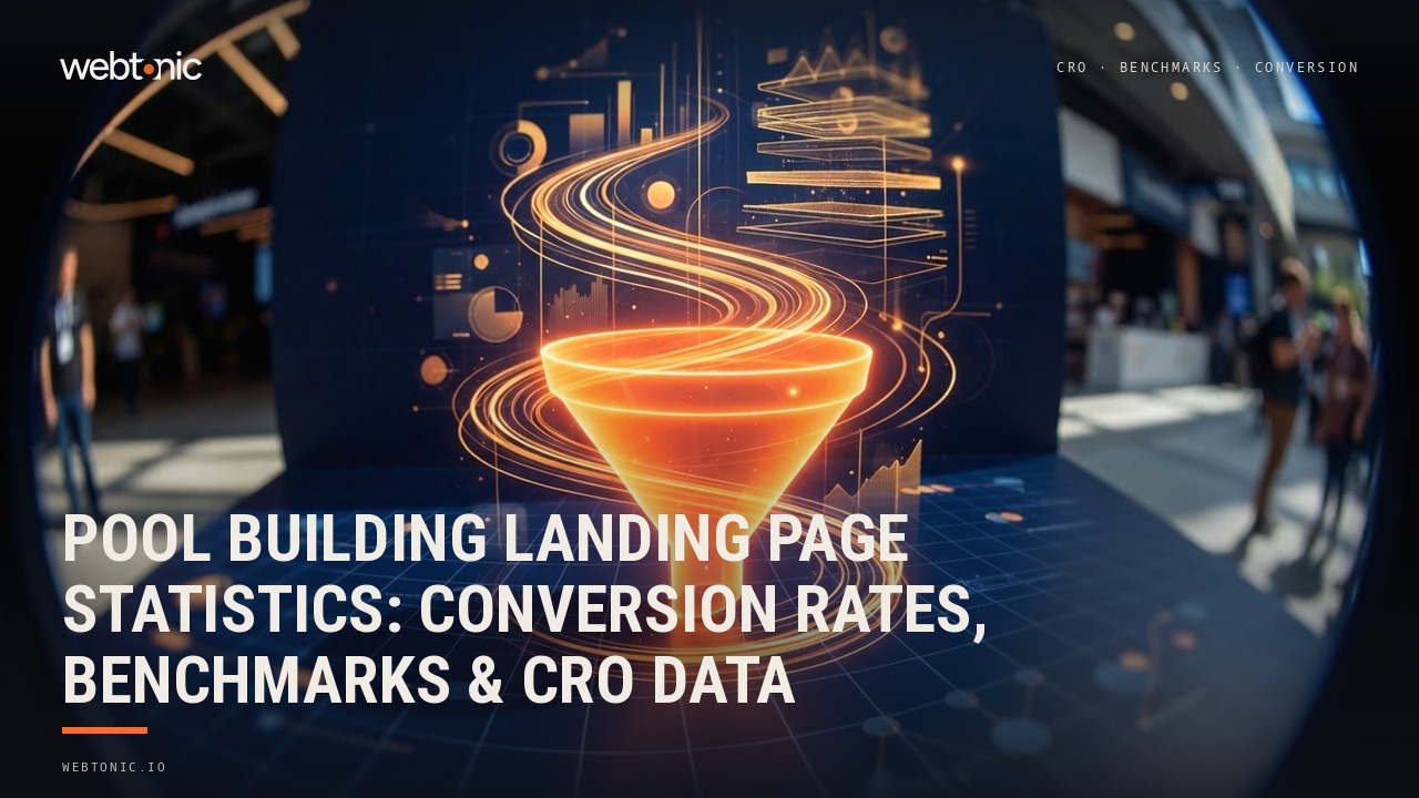 Pool Building Landing Page Statistics: Conversion Rates, Benchmarks & CRO Data — Web Tonic blog thumbnail