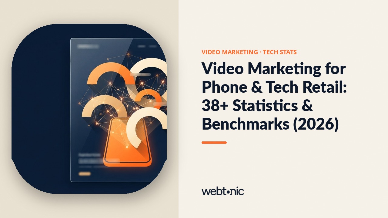 Video Marketing for Phone & Tech Retail: 38+ Statistics & Benchmarks (2026) — Web Tonic blog thumbnail