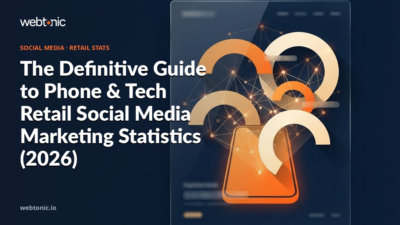 The Definitive Guide to Phone & Tech Retail Social Media Marketing Statistics (2026) — Web Tonic blog thumbnail