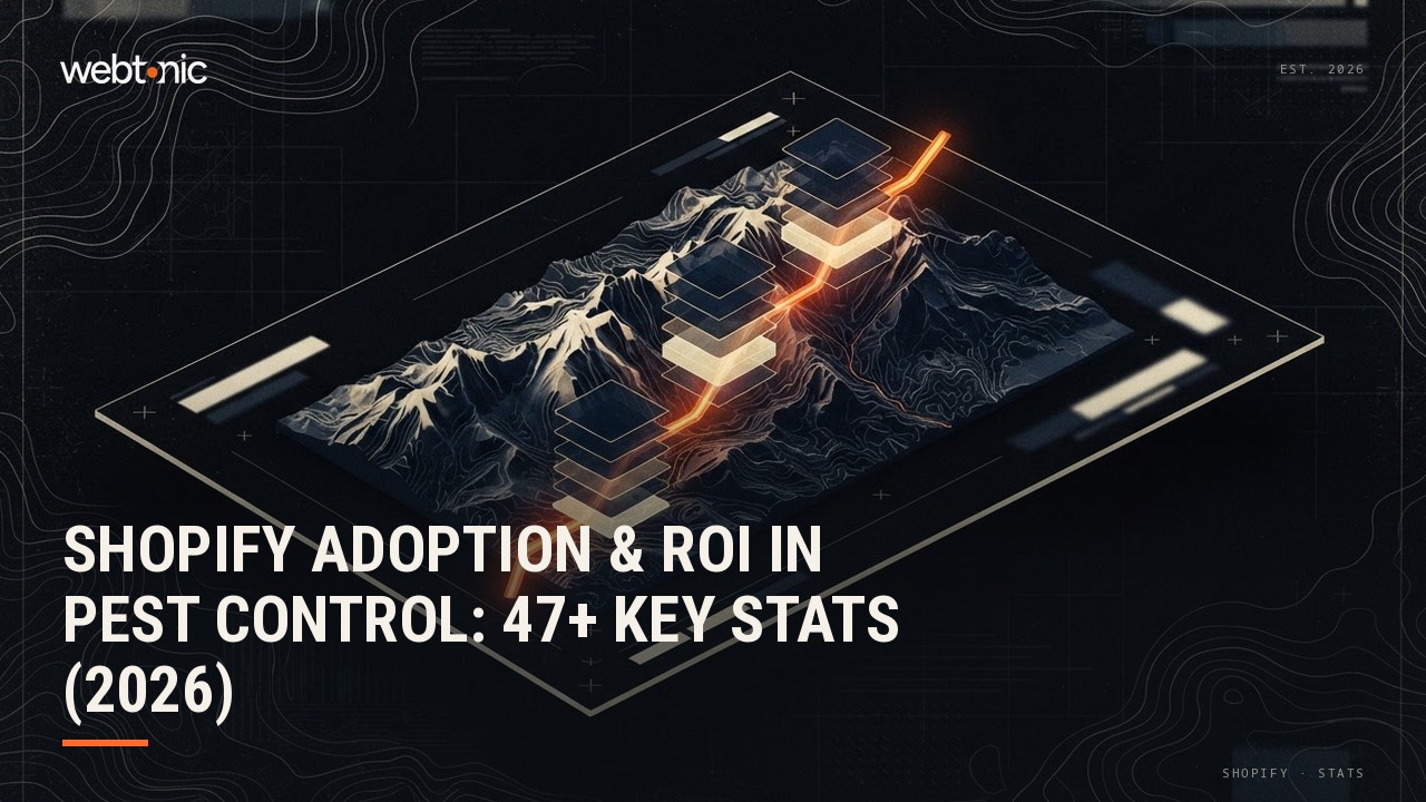 Shopify Adoption & ROI in Pest Control: 47+ Key Stats (2026) — Web Tonic blog thumbnail