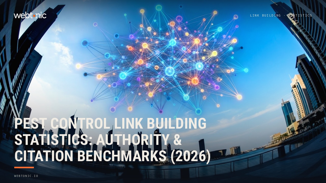 Pest Control Link Building Statistics: Authority & Citation Benchmarks (2026) — Web Tonic blog thumbnail