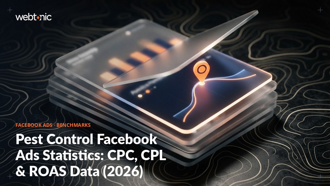 Pest Control Facebook Ads Statistics: CPC, CPL & ROAS Data (2026) — Web Tonic blog thumbnail
