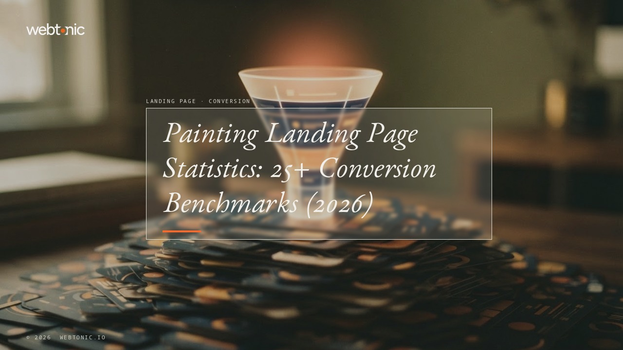 Painting Landing Page Statistics: 25+ Conversion Benchmarks (2026) — Web Tonic blog thumbnail