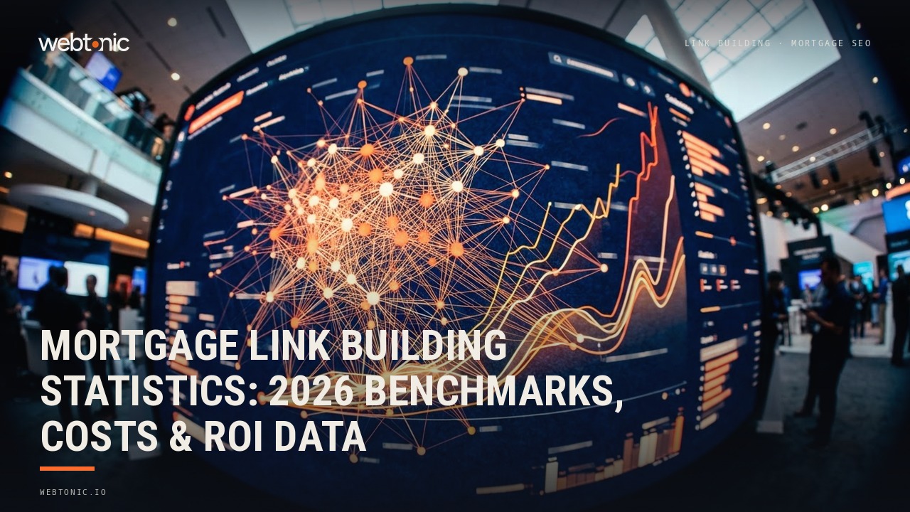 Mortgage Link Building Statistics: 2026 Benchmarks, Costs & ROI Data — Web Tonic blog thumbnail