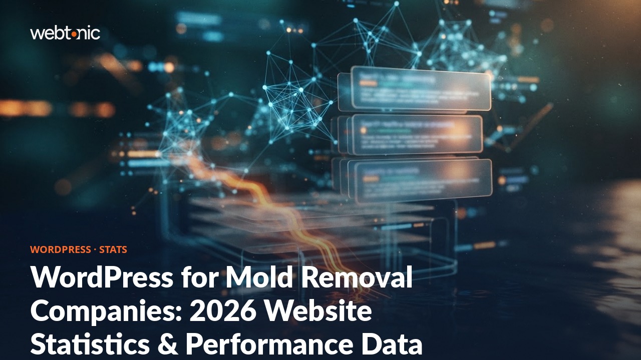 WordPress for Mold Removal Companies: 2026 Website Statistics & Performance Data — Web Tonic blog thumbnail