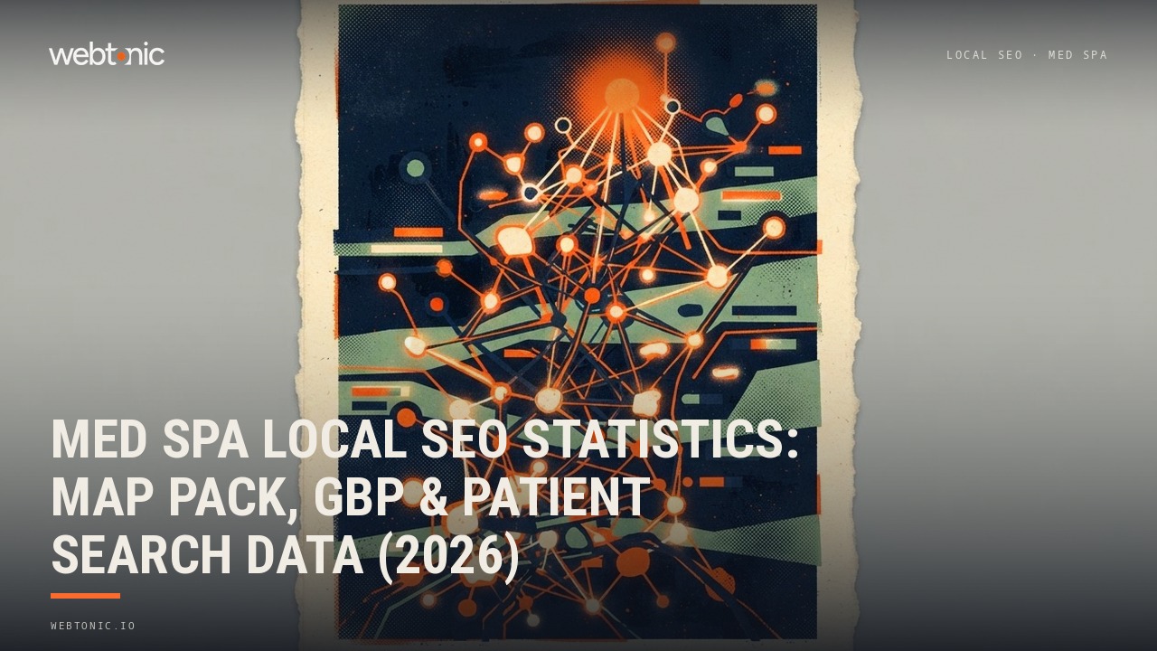 Med Spa Local SEO Statistics: Map Pack, GBP & Patient Search Data (2026) — Web Tonic blog thumbnail