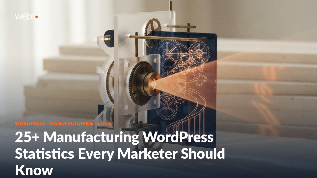 25+ Manufacturing WordPress Statistics Every Marketer Should Know — Web Tonic blog thumbnail