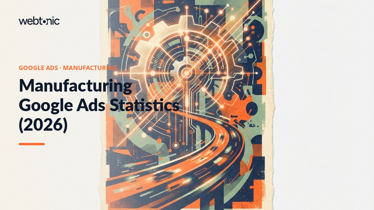 Manufacturing Google Ads Statistics (2026) — Web Tonic blog thumbnail