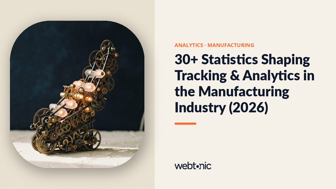 30+ Statistics Shaping Tracking & Analytics in the Manufacturing Industry (2026) — Web Tonic blog thumbnail