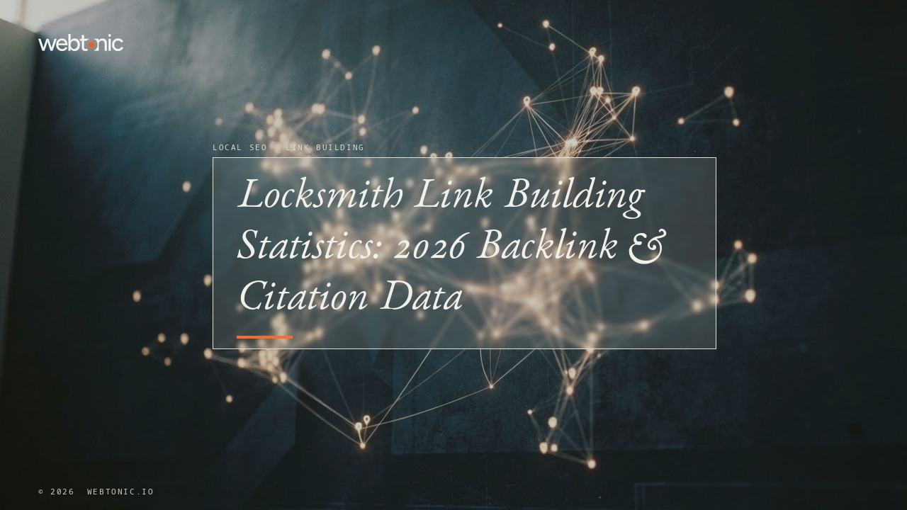 Locksmith Link Building Statistics: 2026 Backlink & Citation Data — Web Tonic blog thumbnail