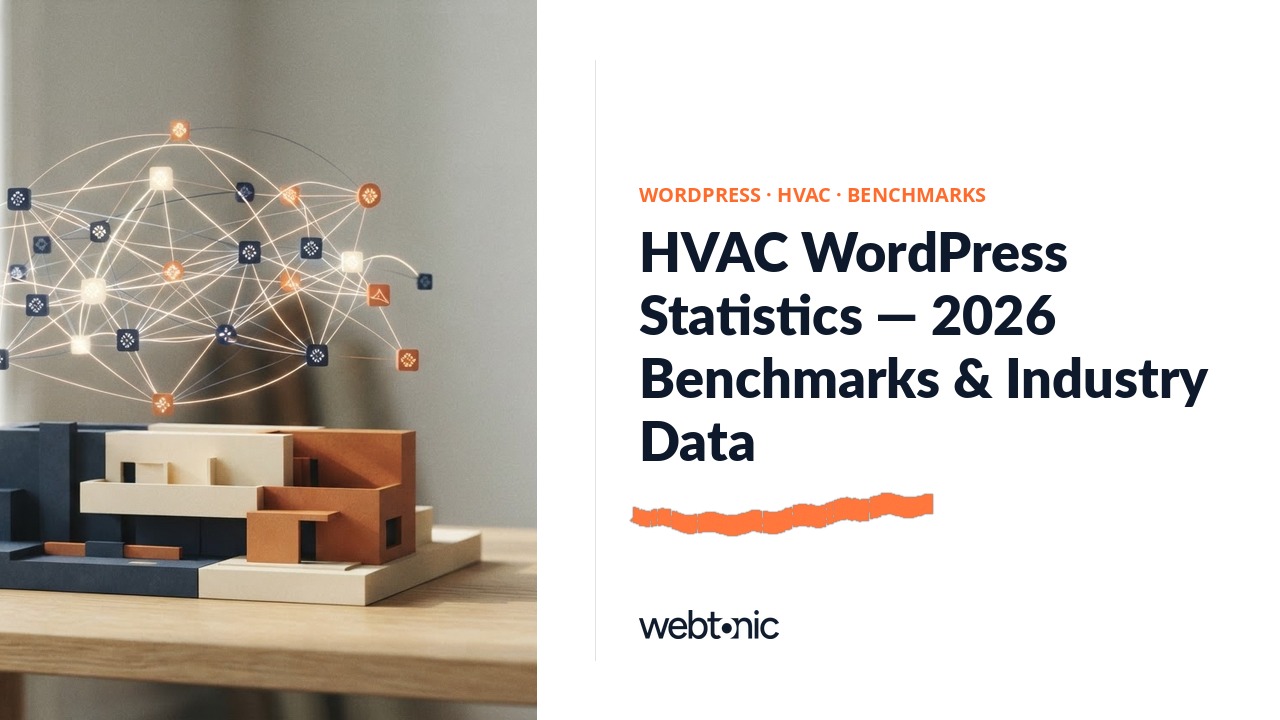 HVAC WordPress Statistics — 2026 Benchmarks & Industry Data — Web Tonic blog thumbnail