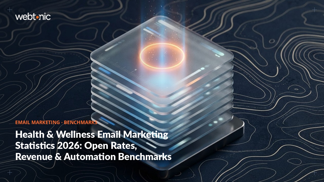 Health & Wellness Email Marketing Statistics 2026: Open Rates, Revenue & Automation Benchmarks — Web Tonic blog thumbnail