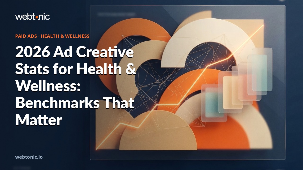 2026 Ad Creative Stats for Health & Wellness: Benchmarks That Matter — Web Tonic blog thumbnail