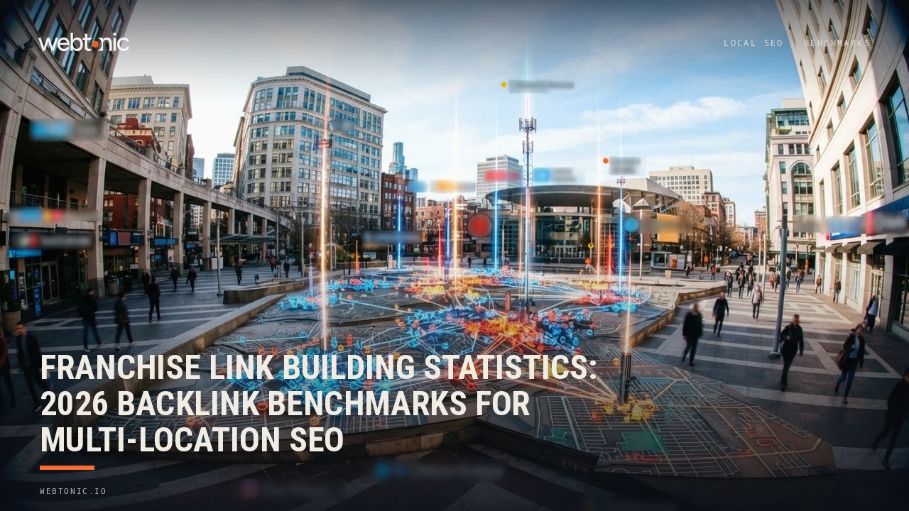 Franchise Link Building Statistics: 2026 Backlink Benchmarks for Multi-Location SEO — Web Tonic blog thumbnail