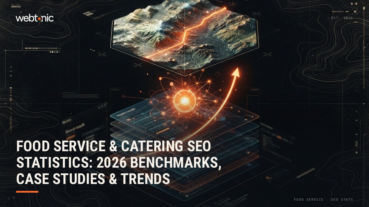 Food Service & Catering SEO Statistics: 2026 Benchmarks, Case Studies & Trends — Web Tonic blog thumbnail