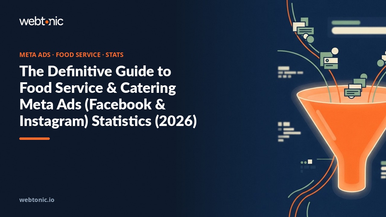 The Definitive Guide to Food Service & Catering Meta Ads (Facebook & Instagram) Statistics (2026) — Web Tonic blog thumbnail