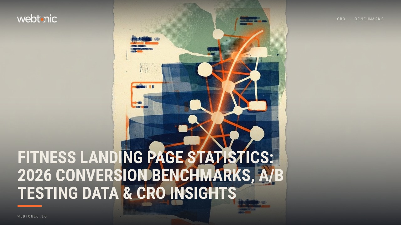 Fitness Landing Page Statistics: 2026 Conversion Benchmarks, A/B Testing Data & CRO Insights — Web Tonic blog thumbnail