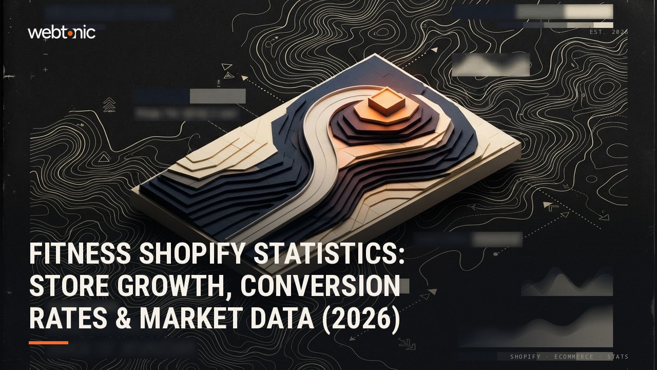 Fitness Shopify Statistics: Store Growth, Conversion Rates & Market Data (2026) — Web Tonic blog thumbnail