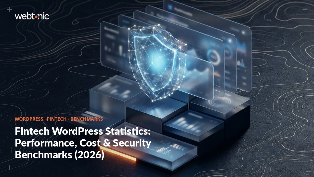 Fintech WordPress Statistics: Performance, Cost & Security Benchmarks (2026) — Web Tonic blog thumbnail