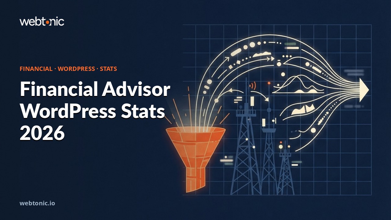 Financial Advisor WordPress Stats 2026 — Web Tonic blog thumbnail