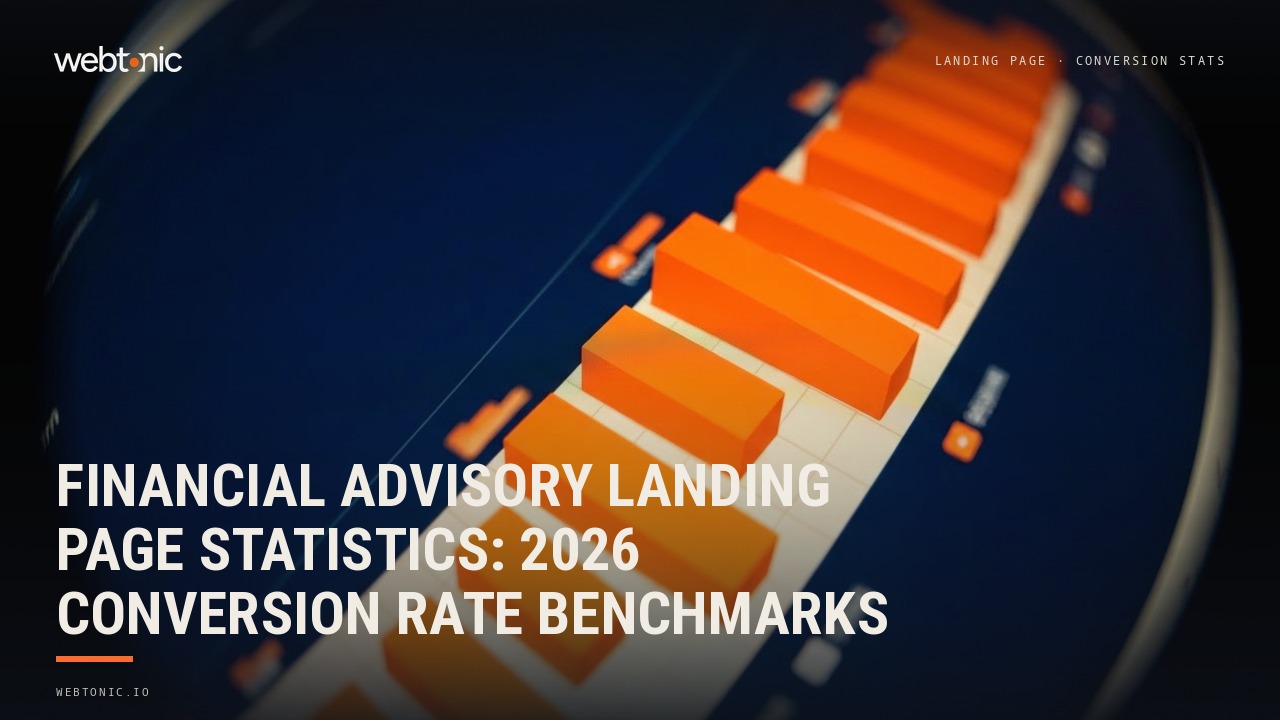 Financial Advisory Landing Page Statistics: 2026 Conversion Rate Benchmarks — Web Tonic blog thumbnail