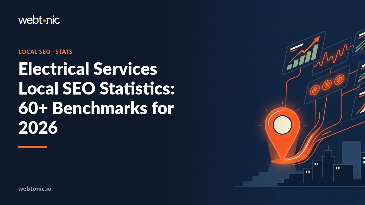 Electrical Services Local SEO Statistics: 60+ Benchmarks for 2026 — Web Tonic blog thumbnail