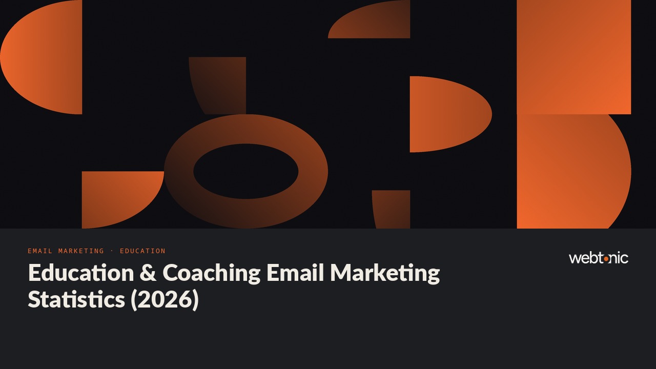 Education & Coaching Email Marketing Statistics (2026) — Web Tonic blog thumbnail