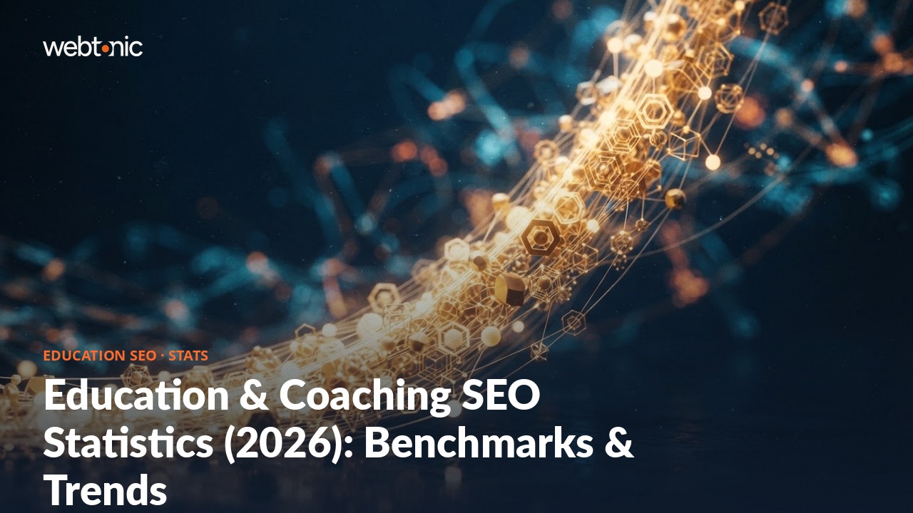 Education & Coaching SEO Statistics (2026): Benchmarks & Trends — Web Tonic blog thumbnail