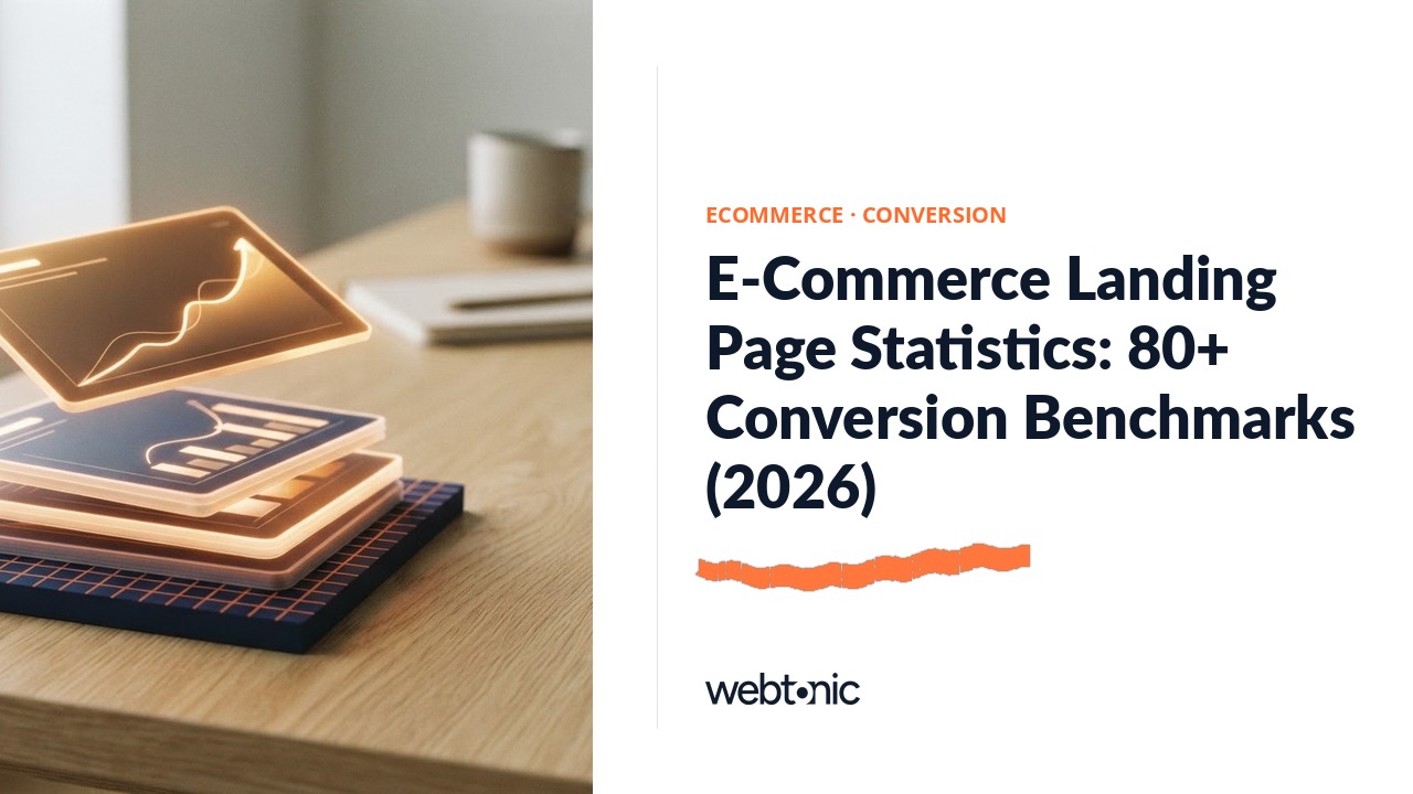 E-Commerce Landing Page Statistics: 80+ Conversion Benchmarks (2026) — Web Tonic blog thumbnail