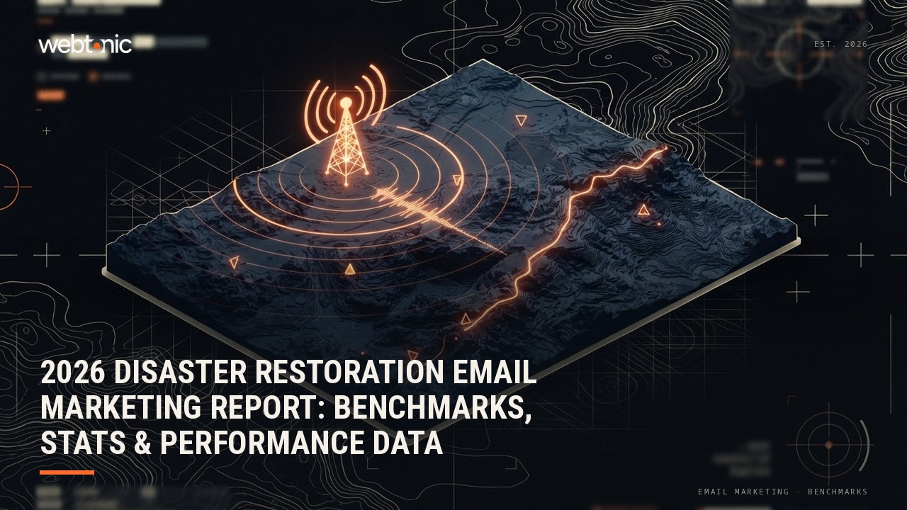 2026 Disaster Restoration Email Marketing Report: Benchmarks, Stats & Performance Data — Web Tonic blog thumbnail