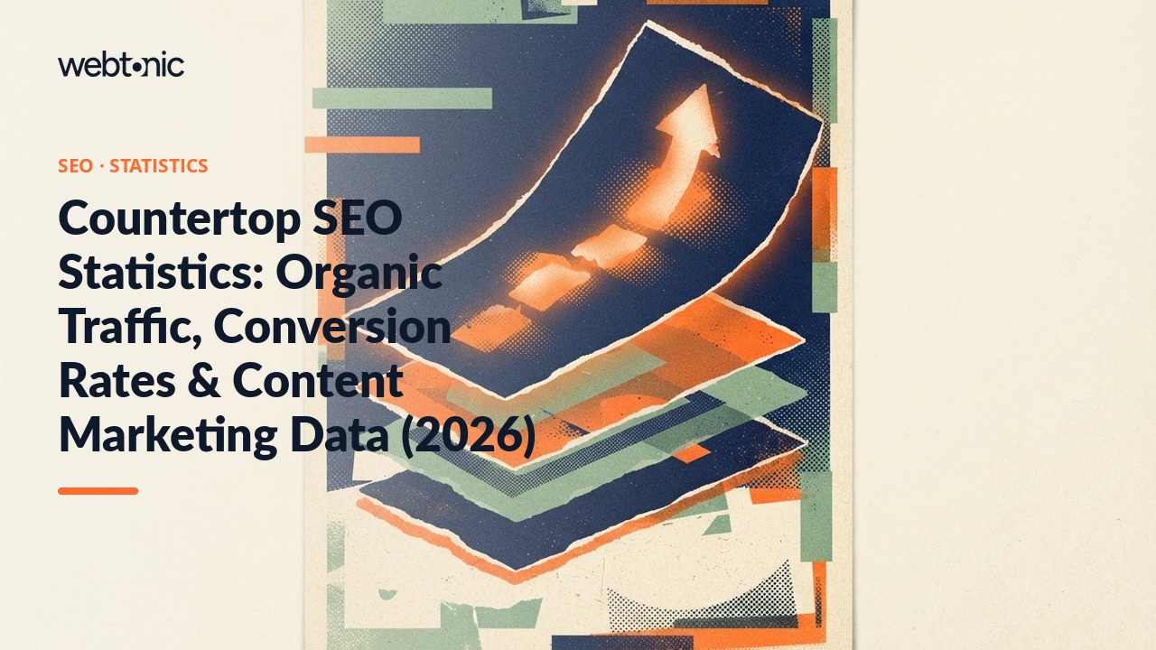 Countertop SEO Statistics: Organic Traffic, Conversion Rates & Content Marketing Data (2026) — Web Tonic blog thumbnail