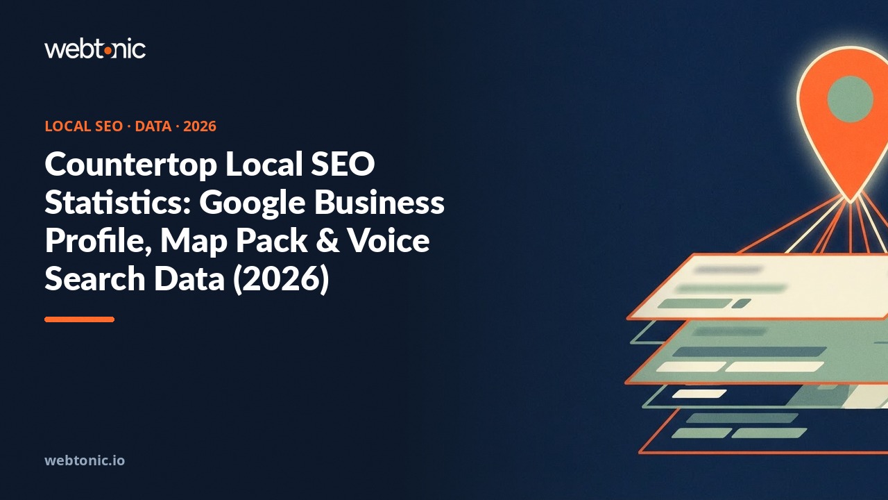 Countertop Local SEO Statistics: Google Business Profile, Map Pack & Voice Search Data (2026) — Web Tonic blog thumbnail