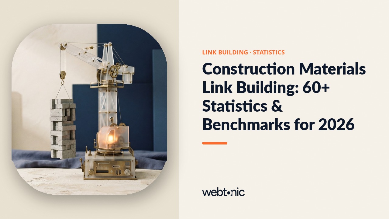 Construction Materials Link Building: 60+ Statistics & Benchmarks for 2026 — Web Tonic blog thumbnail