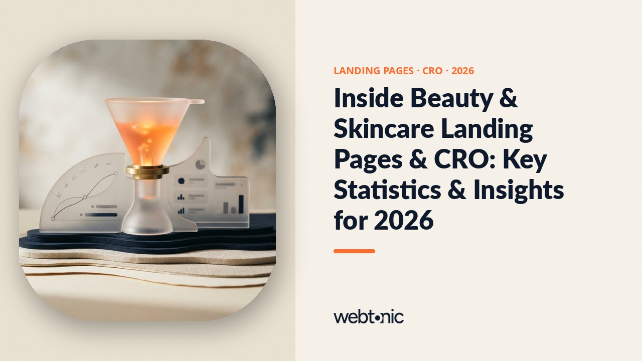 Inside Beauty & Skincare Landing Pages & CRO: Key Statistics & Insights for 2026 — Web Tonic blog thumbnail