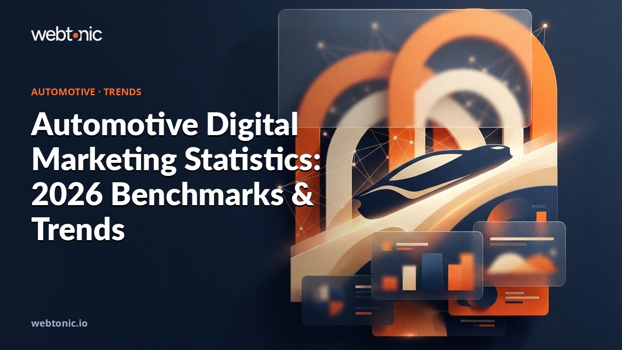 Automotive Digital Marketing Statistics: 2026 Benchmarks & Trends — Web Tonic blog thumbnail
