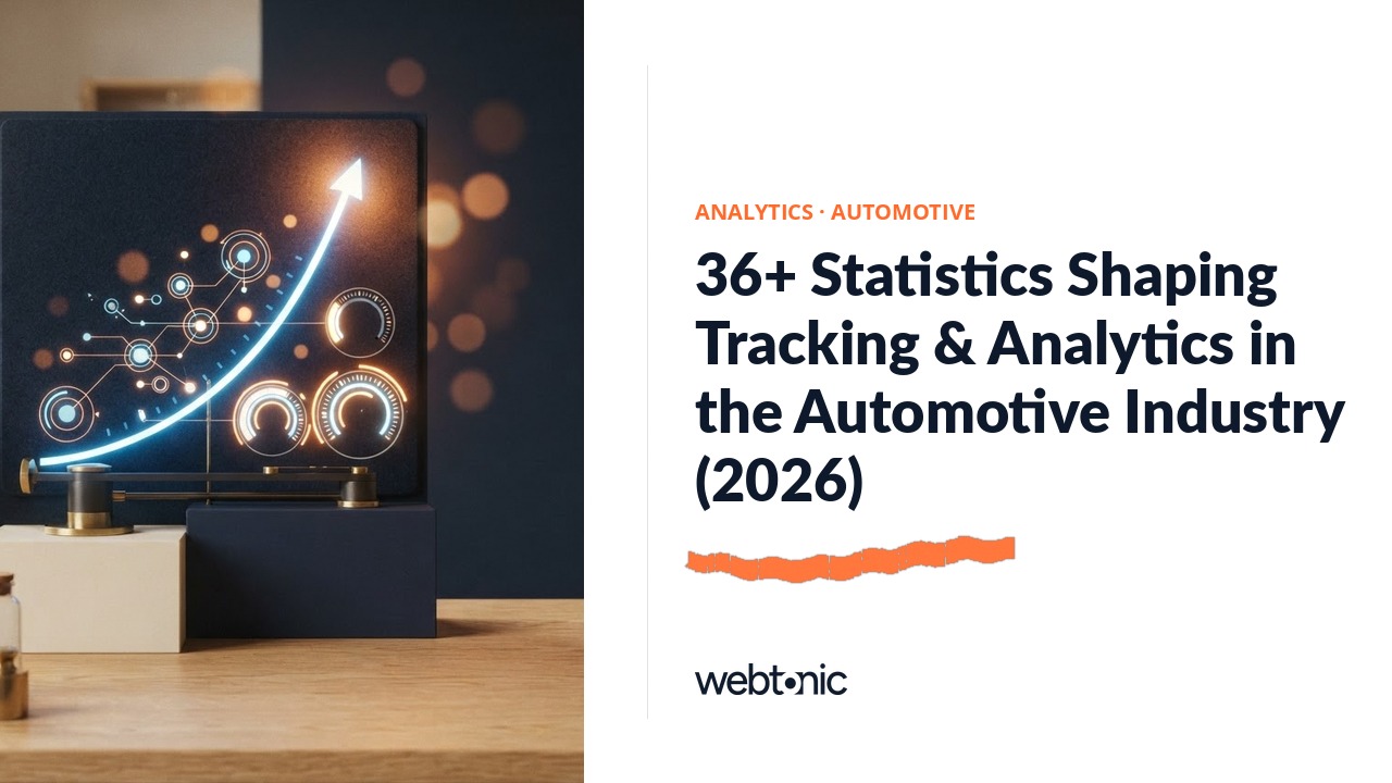 36+ Statistics Shaping Tracking & Analytics in the Automotive Industry (2026) — Web Tonic blog thumbnail