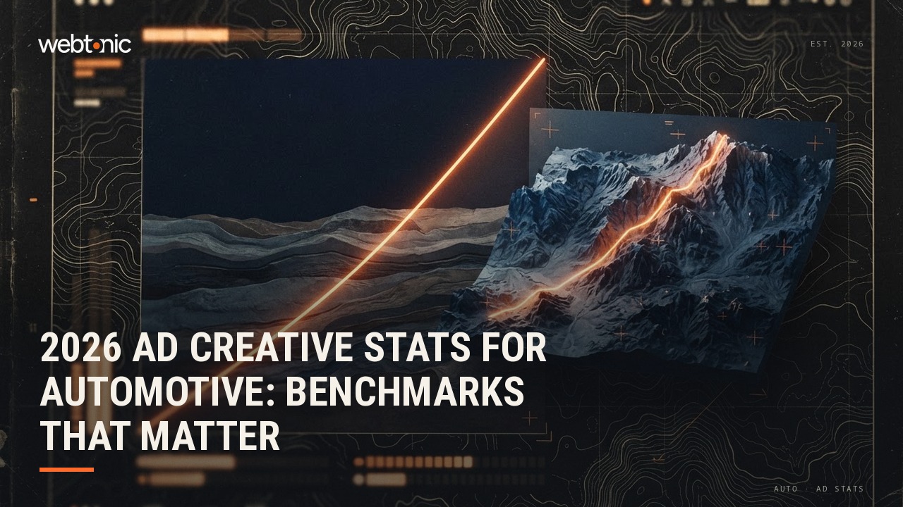 2026 Ad Creative Stats for Automotive: Benchmarks That Matter — Web Tonic blog thumbnail