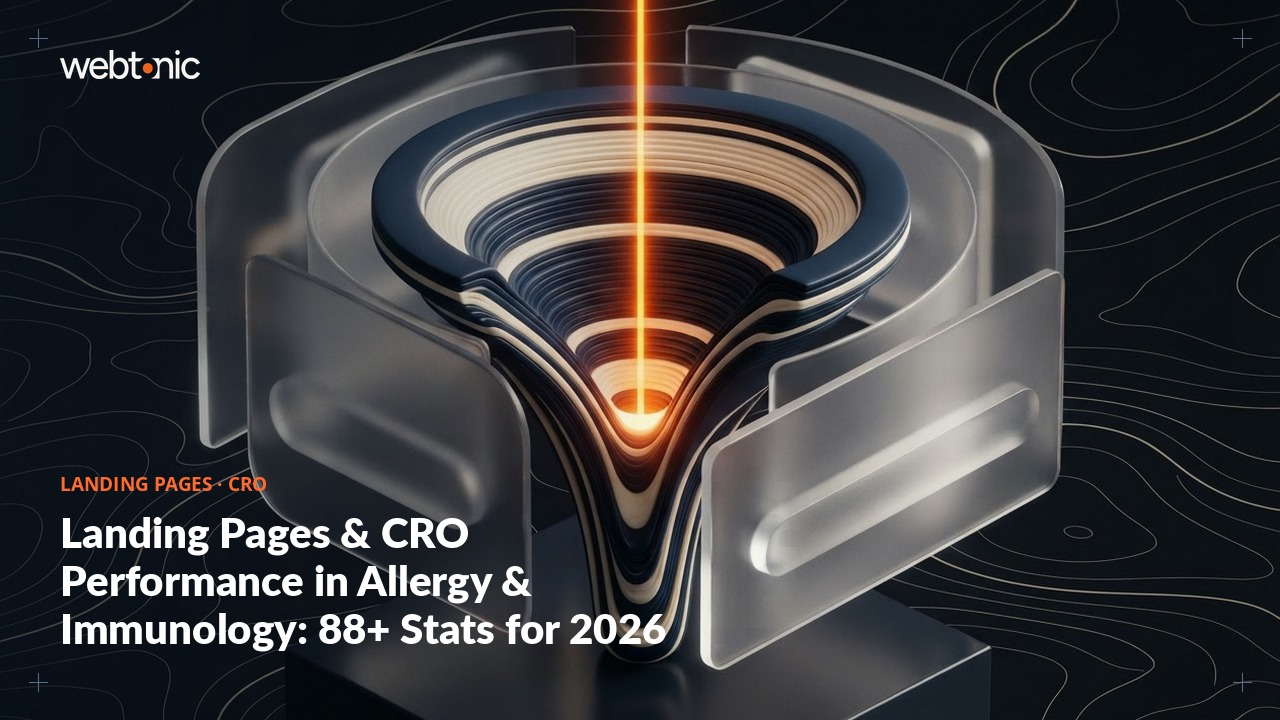 Landing Pages & CRO Performance in Allergy & Immunology: 88+ Stats for 2026 — Web Tonic blog thumbnail