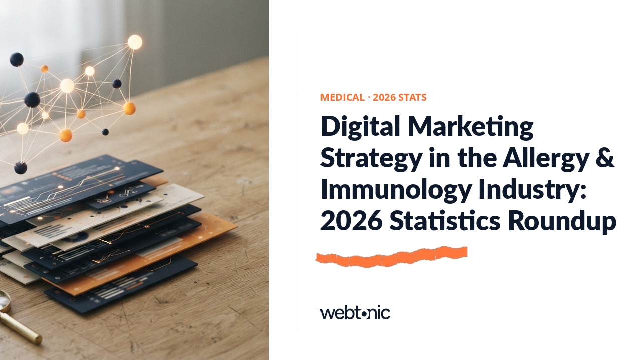 Digital Marketing Strategy in the Allergy & Immunology Industry: 2026 Statistics Roundup — Web Tonic blog thumbnail