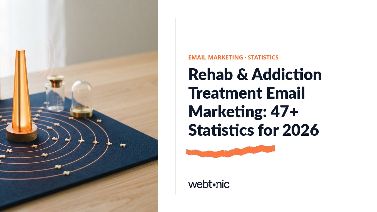 Rehab & Addiction Treatment Email Marketing: 47+ Statistics for 2026 — Web Tonic blog thumbnail